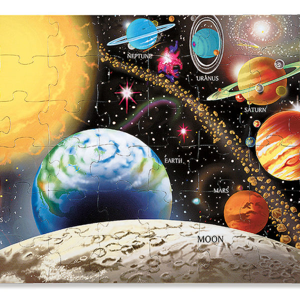 Melissa & Doug, Stort golvpussel, solsystemet, 48 bitar